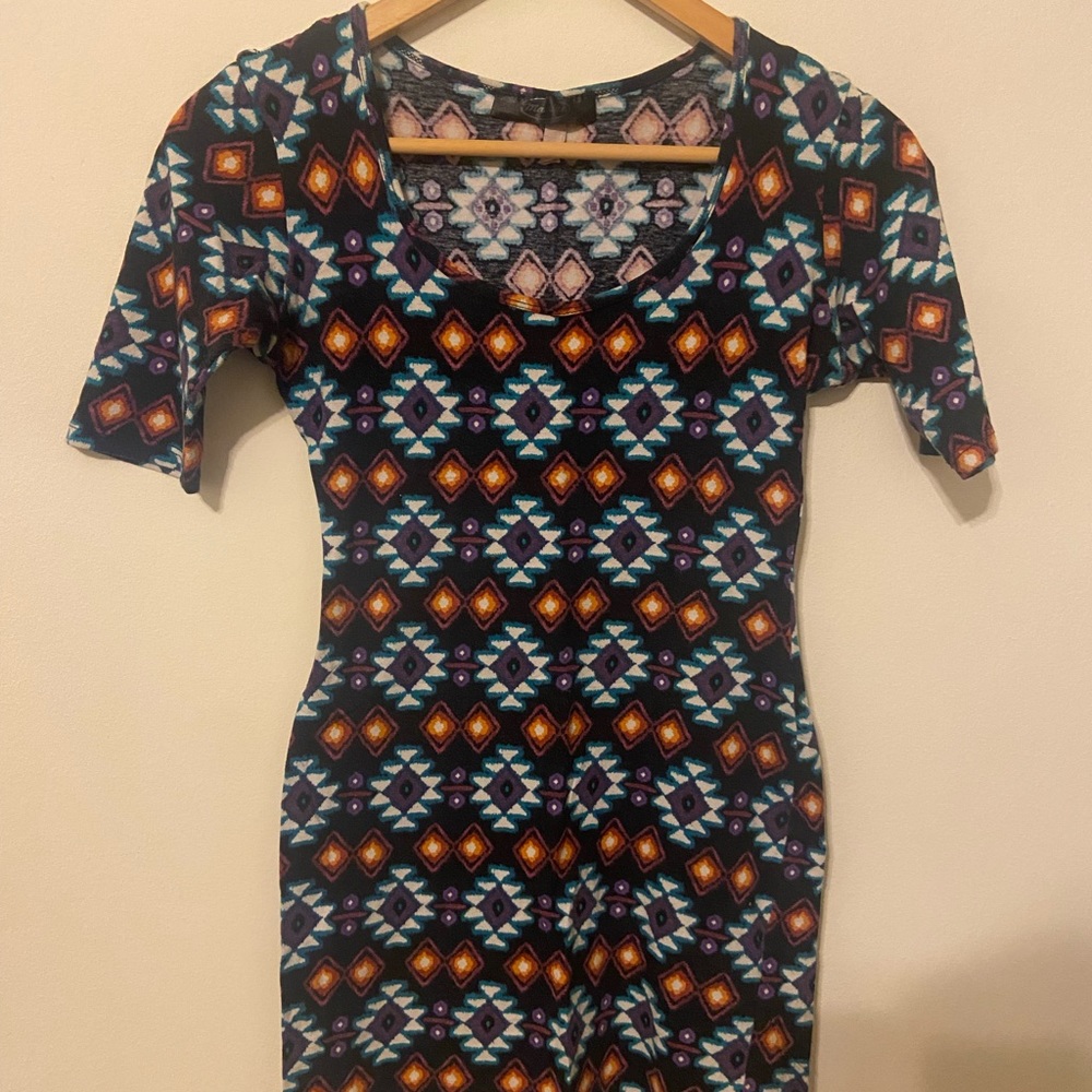 Printed Mini Dress